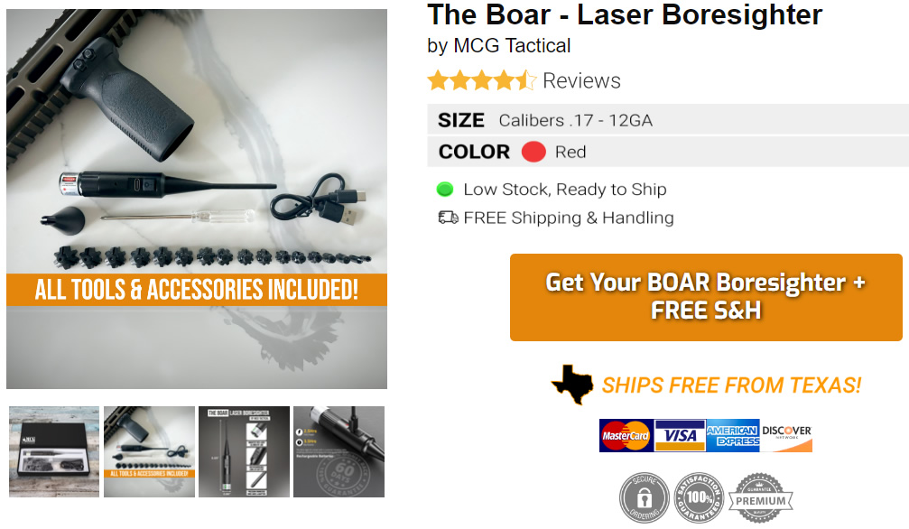 MCG Tactical Boar Laser Boresighter Review - A Must-Have Tool for Perfect Precision